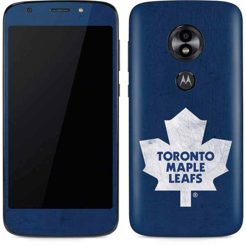 NHL Toronto Maple Leafs Distressed Moto E5 Play Skin